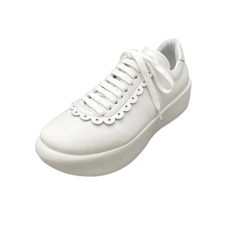 Tokyo Bopper Low-Top Skateboard Shoes 5cm Women's White-2