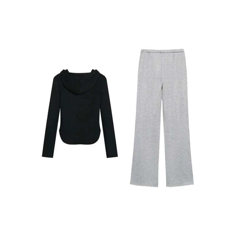 Adeworn Casual Suits Women's Black Gray Color-1
