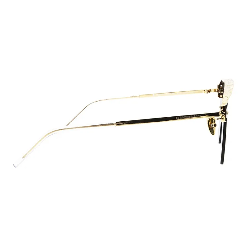 A BATHING APE Stainless Steel Oval Sunglasses Unisex-2