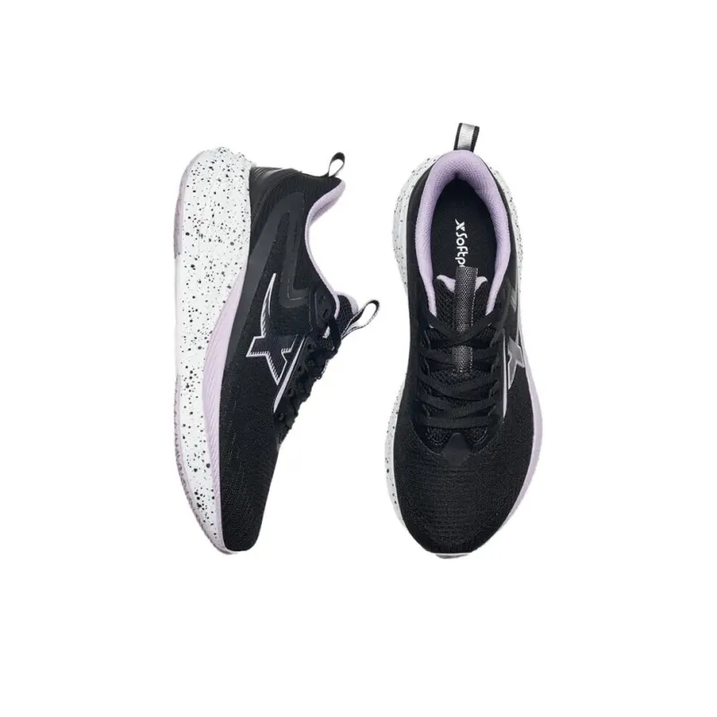 XTEP Slip Resistant Lightweight Thermal Low Top Running Shoes Women's Black Purple-4