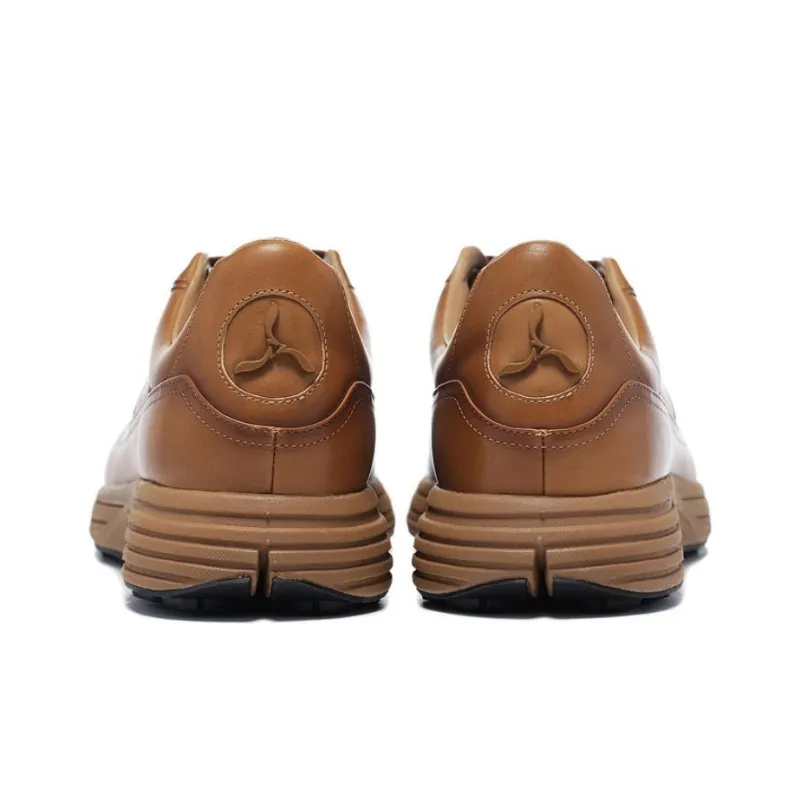 LI NING 1990 Commuter Series Abrasion Resistant Low Top Casual Shoes Men's Yellow Brown-4