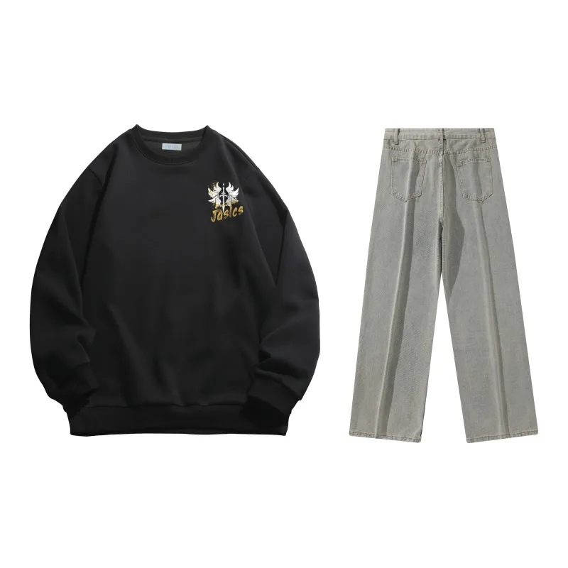Jaslcs Sweatshirt Sets Unisex-1