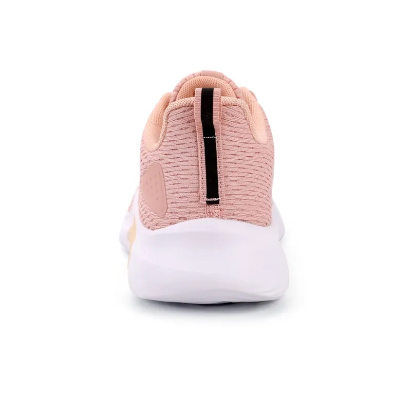 QIAODAN Anti-Slip Wear-Resistant Breathable Lightweight Low-Top Running Shoes Women's Pink White-3