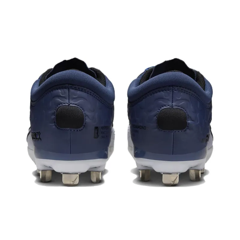 Nike Hyperdiamond 4 Abrasion Resistant Breathable Low Top Training Shoes GS Blue White-4