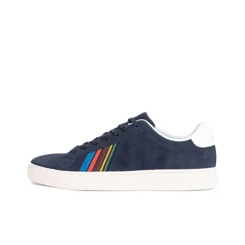 PS Paul Smith Striped Lace-up Suede Sneakers