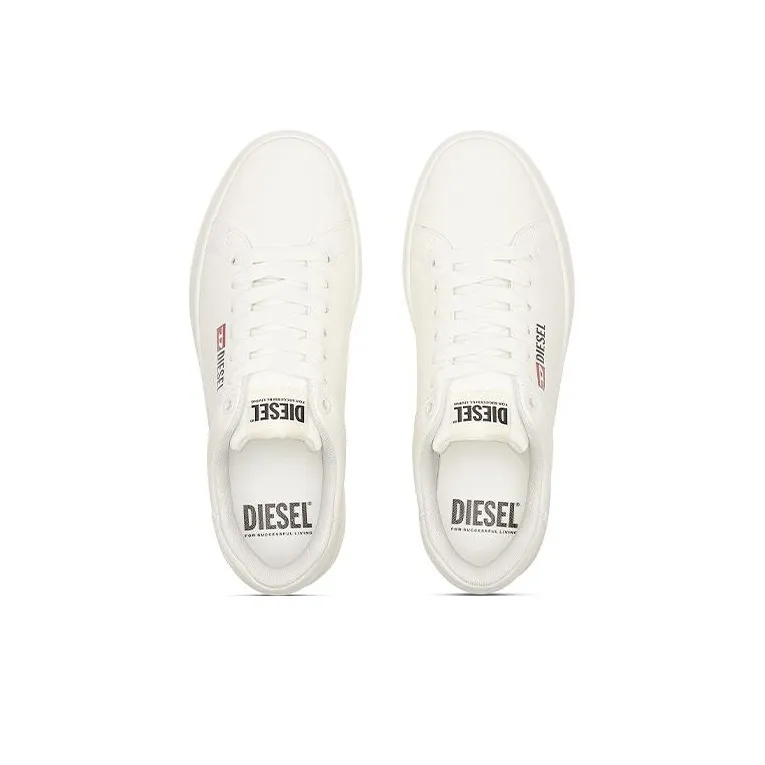 DIESEL Low Top Skateboard Shoes Men's White-2
