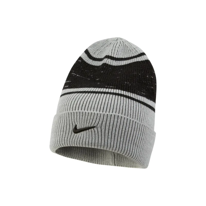 Nike Polyester Beanies Unisex Gray/Black-2