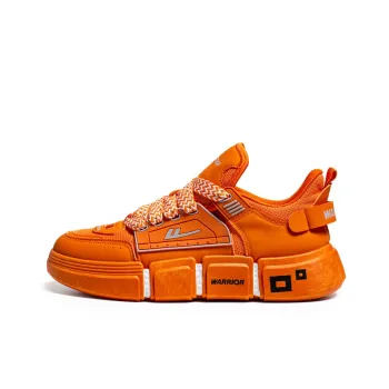 Warrior Chinese Fashion Trend Cushioned Anti Slip And Wear Resistant Lightweight Low Top Casual Shoes Men's Orange