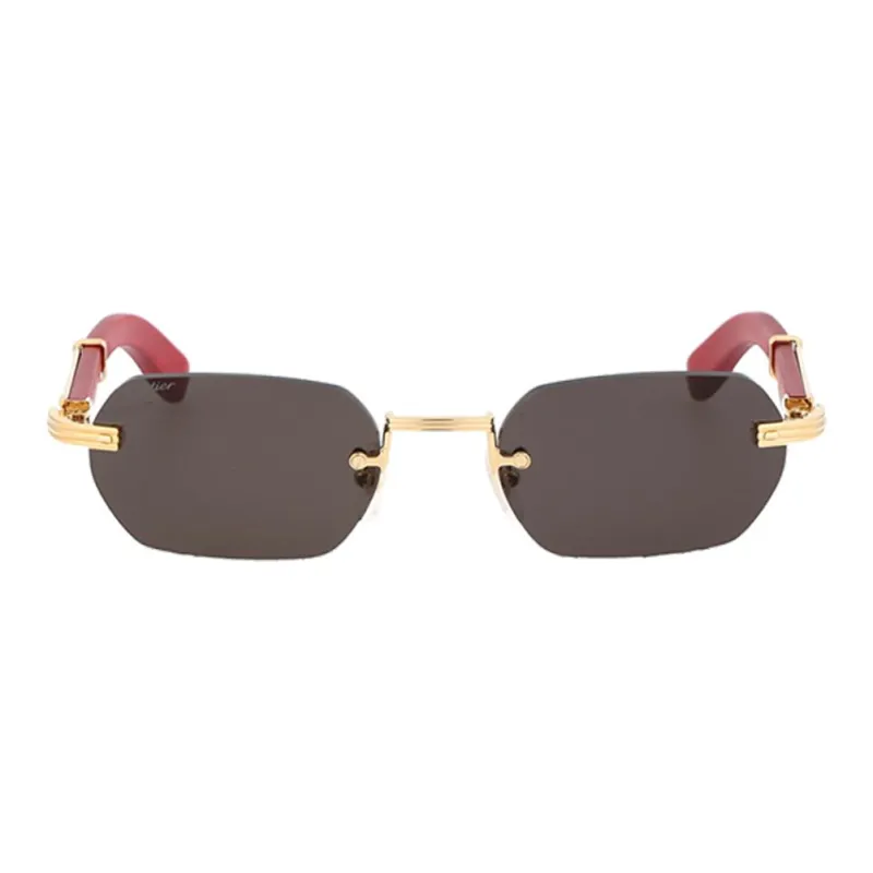 Cartier Rectangular Rimless Sunglasses-1