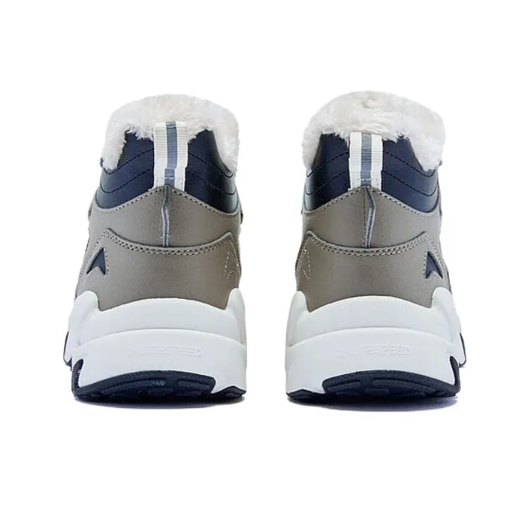 QIAODAN Durable Warm High-Top Chunky Sneakers Men's Oak Tree-2