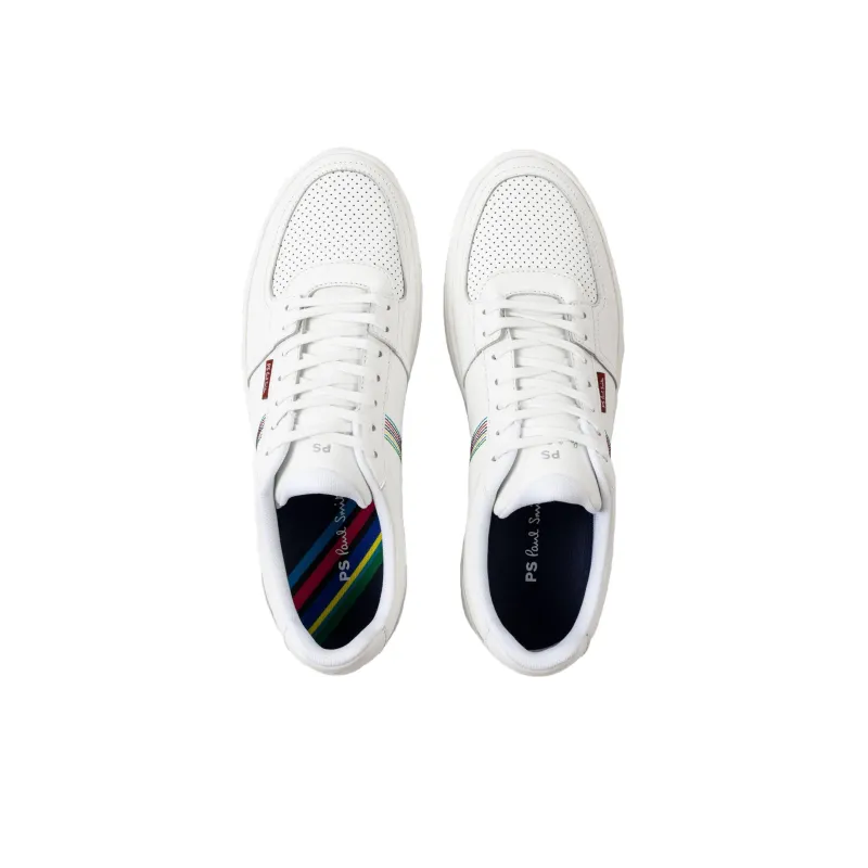Paul Smith Cushioning, Wear Resistant Low Top Skateboard Shoes Men's White-3
