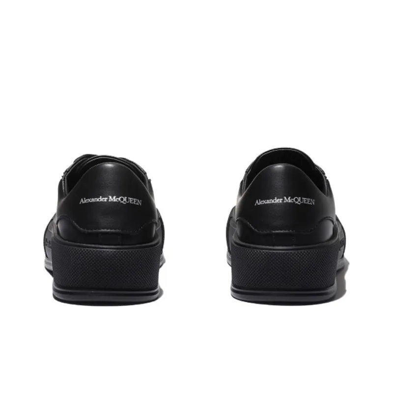 Alexander McQueen Deck Plimsoll Low 'Triple Black' Women's-3