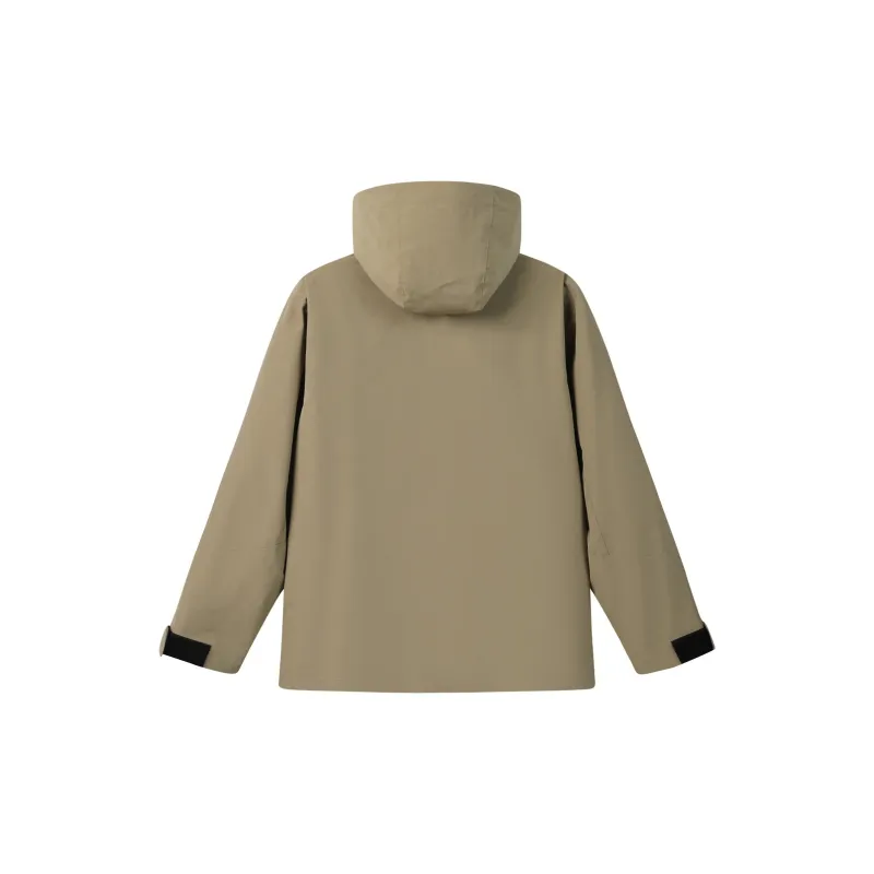 Antioffice Lace-Up Windproof Windbreaker Jacket Men's-8