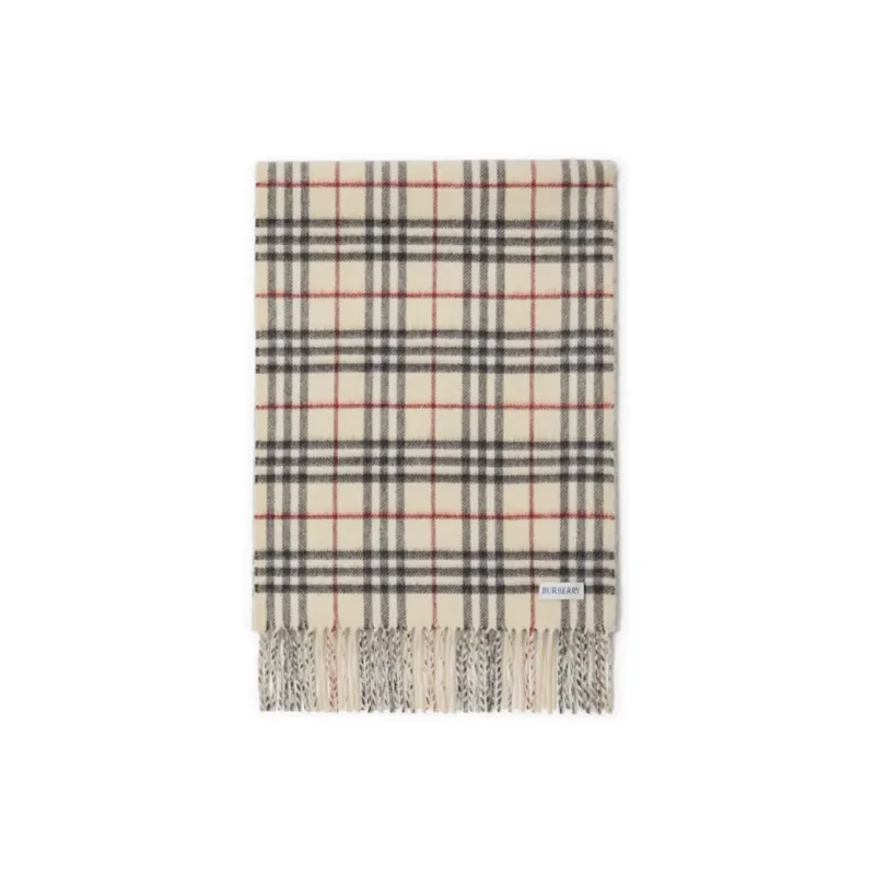 Burberry Checked Reversible Cashmere Scarf-2