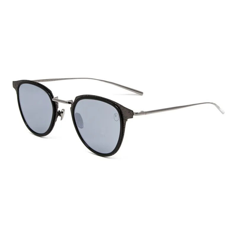 A BATHING APE Stainless Steel Oval Sunglasses Unisex-3