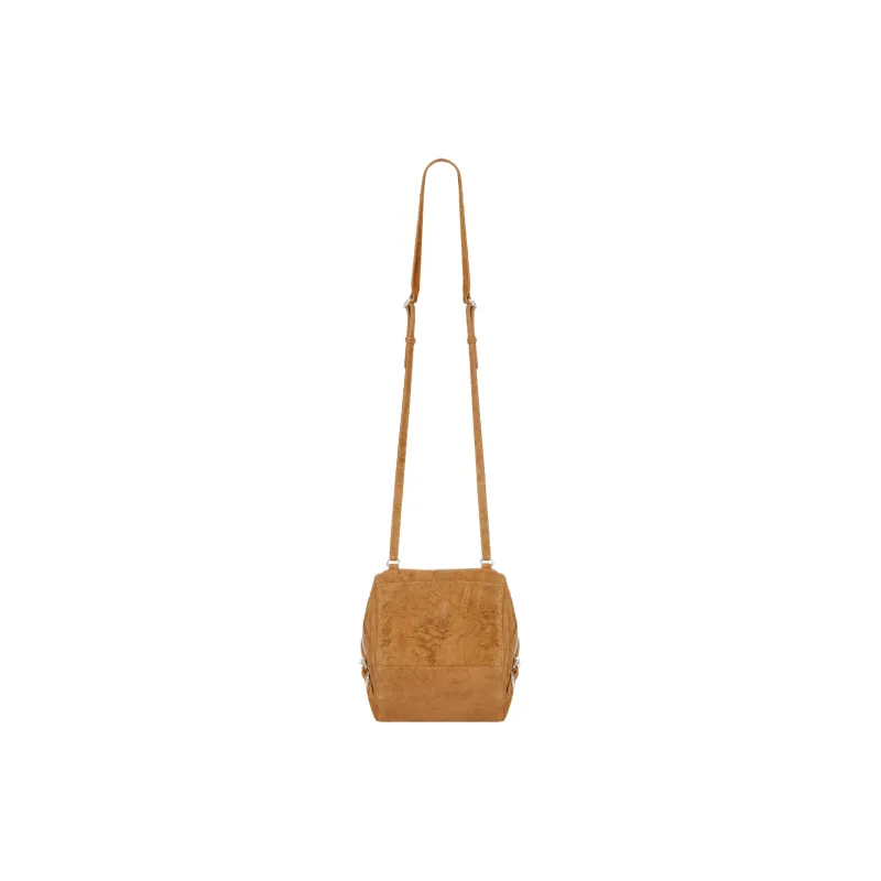 GIVENCHY Pandora Suede Calfskin Shoulder Bag Crossbody Bag Small Size Men's Brown-2