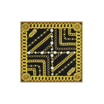 VERSACE JEANS COUTURE Silk Scarves Women's Yellow