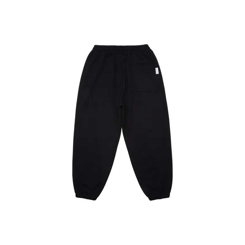 SUPERMOON Autumn And Winter Season Knitted Sports Pants Unisex Black-1