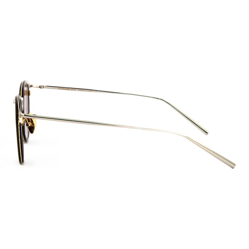 A BATHING APE Stainless Steel Oval Sunglasses Unisex-2