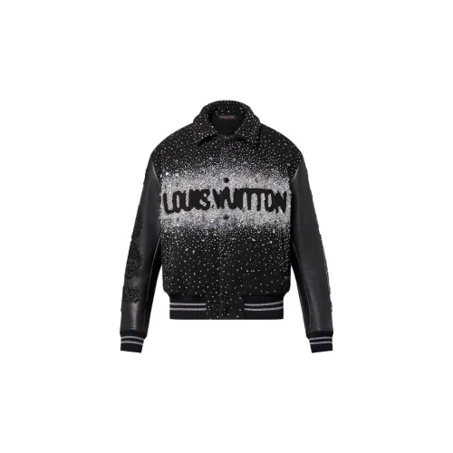 LOUIS VUITTON Made To Order Embroidered Varisty Blouson 