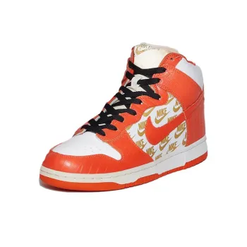 Supreme x Nike Dunk SB Slip-Resistant Mid-Top Skateboard Shoes Men's Orange