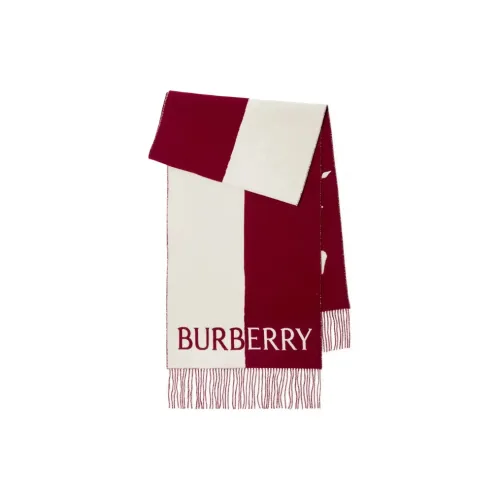 Burberry Edk Knight-motif Fringed-edge Scarf