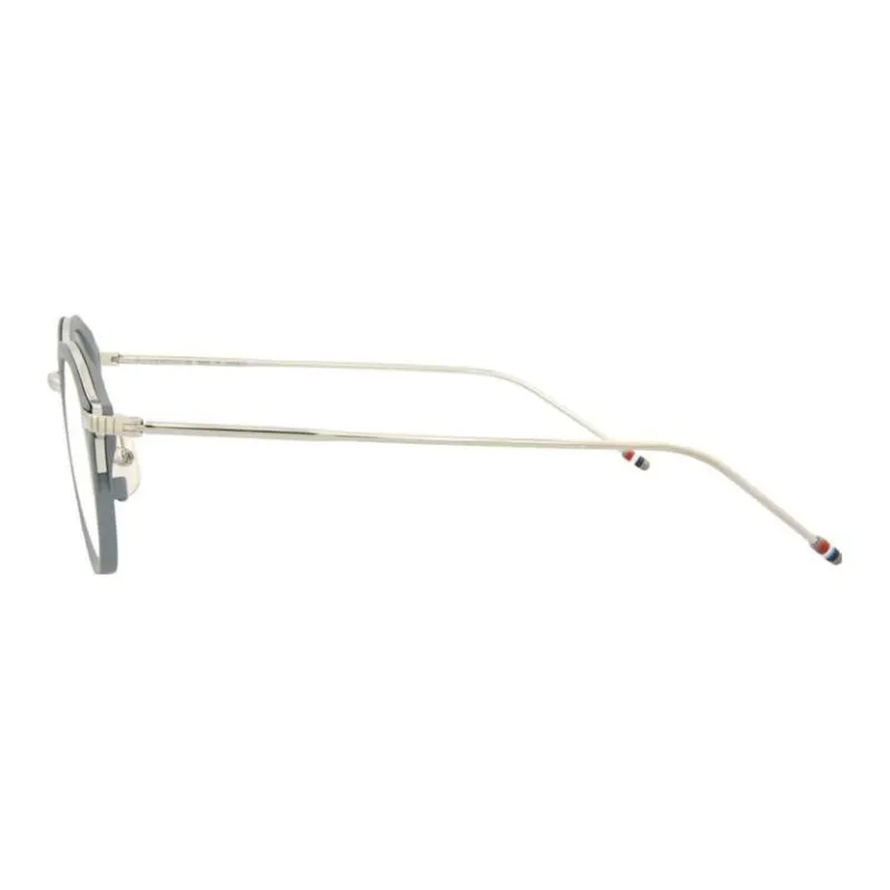 THOM BROWNE· Metal Round Eyeglass Frames Unisex Gray-1