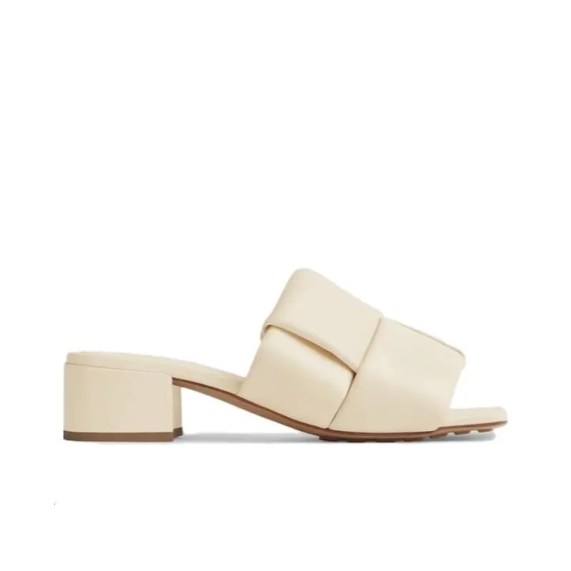 Bottega Veneta Stretch Casual Slippers Women's Ecru-1