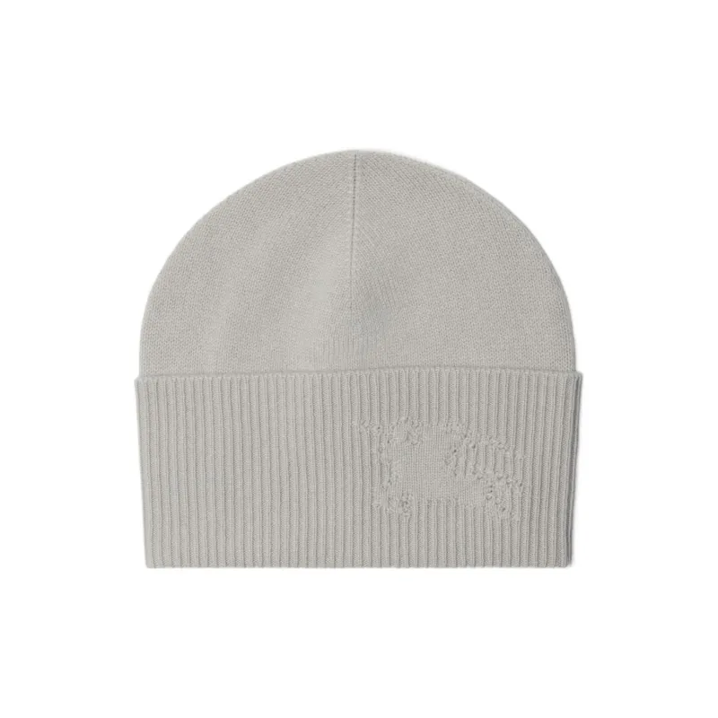 Burberry Cotton Cashmere Beanies Women's Gray-0