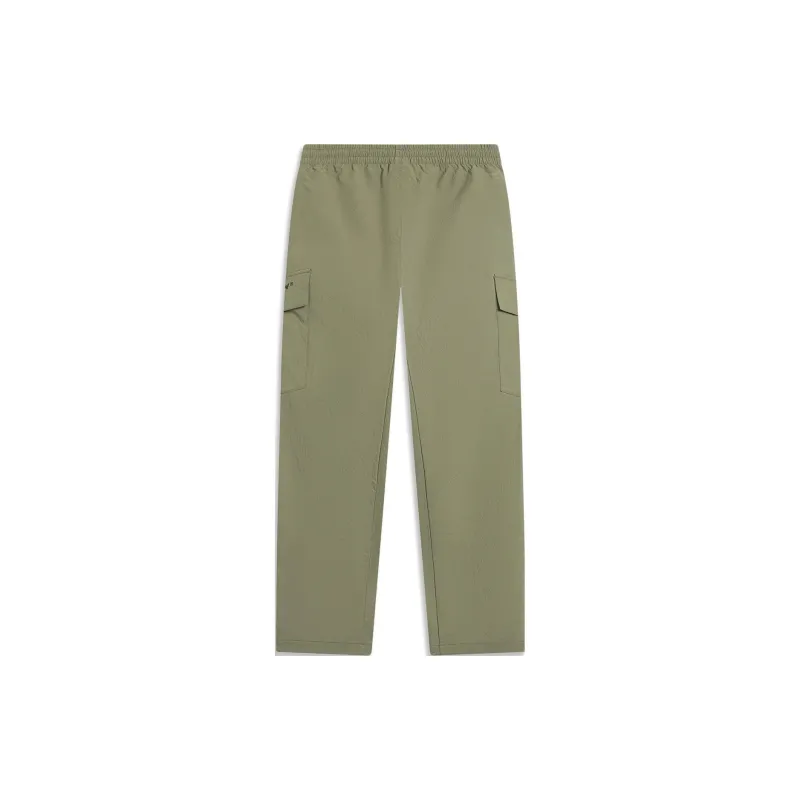 LiNing CF Tracing Knitted Sweatpants Unisex Murky Olive Green-1