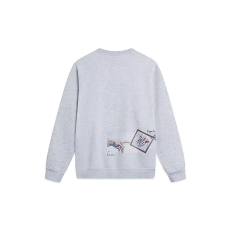 LiNing Sweatshirt Men's Heather Gray River Stone Gray-1