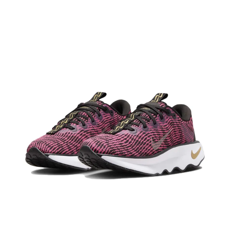 Nike Motiva Black Metallic Gold White Fireberry Women's-2