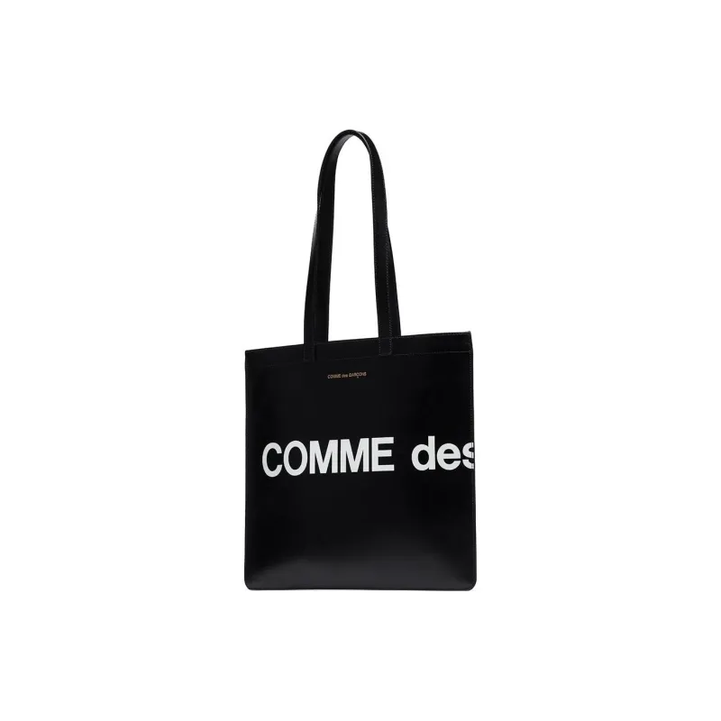 Comme Des Garçons Wallet Logo print Leather Tote Bag-1
