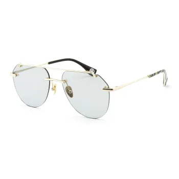 A BATHING APE Stainless Steel Oval Sunglasses Unisex