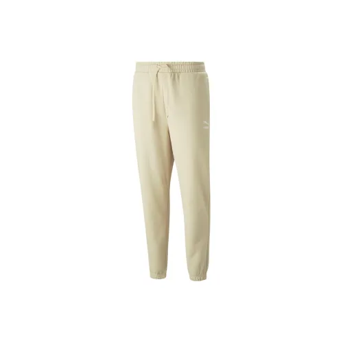 PUMA CLASSICS Knitted Sweatpants Men Light Yellow
