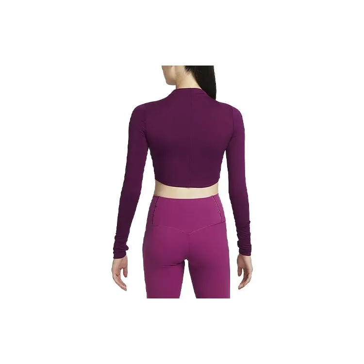 Nike T Shirts Women's Bordeaux Burgundy-1