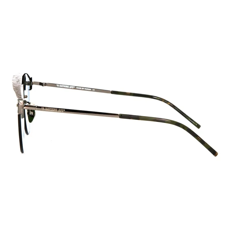 A BATHING APE Stainless Steel Oval Sunglasses Unisex-5