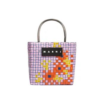 MARNI Basket Series Polypropylene Tote Bag Shopping Bag Handbag Mini Women's Pink