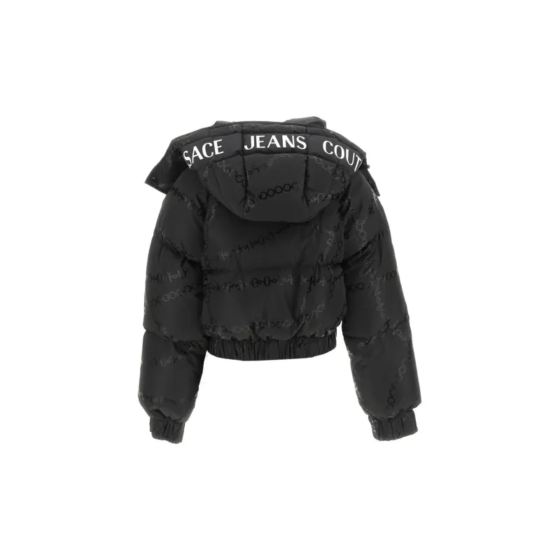 VERSACE JEANS COUTURE Logo print Cropped Puffer Jacket-1
