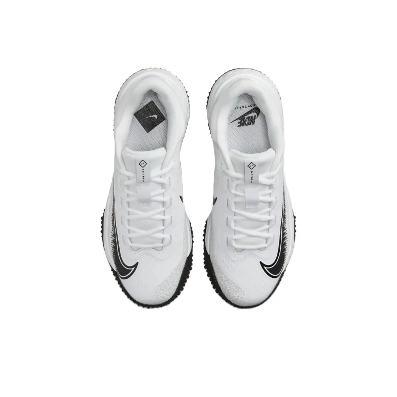 Nike Alpha Huarache Elite 4 Turf 'White Black' Women's-3
