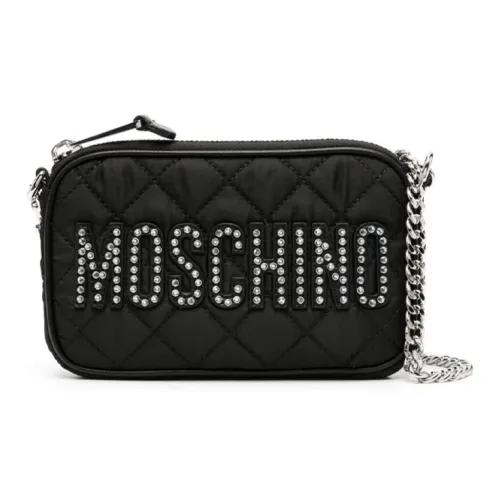 MOSCHINO Nylon Shoulder Bag Crossbody Bag Women's Black