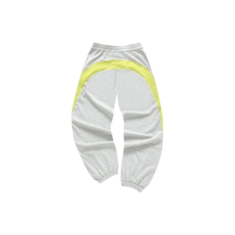 Beams X FILA FUSION Knitted Sweatpants Men Elegant Heather Gray-1