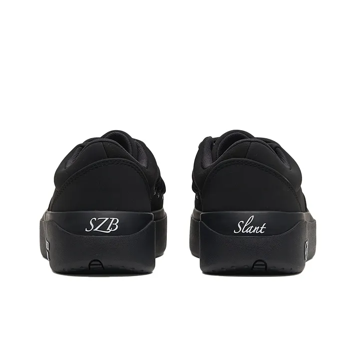 Senzubean Cao Fang Breathable Low Top Fairy Bean Skateboard Shoes Unisex Black-3