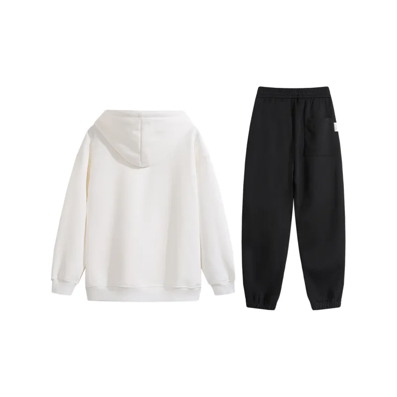 SUPERMOON Autumn And Winter Season Knitted Sports Pants Unisex Black-11