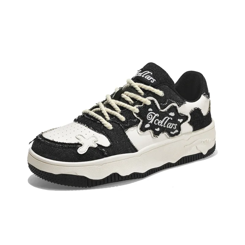 TCELLARS Auspicious Clouds Low Top Skateboard Shoes Unisex Panda Black Box Limited Edition-2