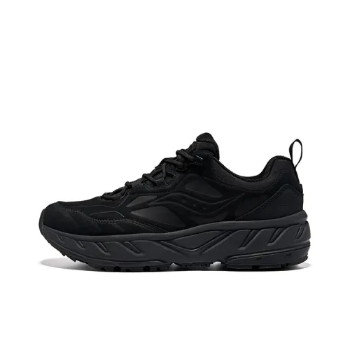 Saucony CYBER WEB Running Shoes Unisex Low Top Black