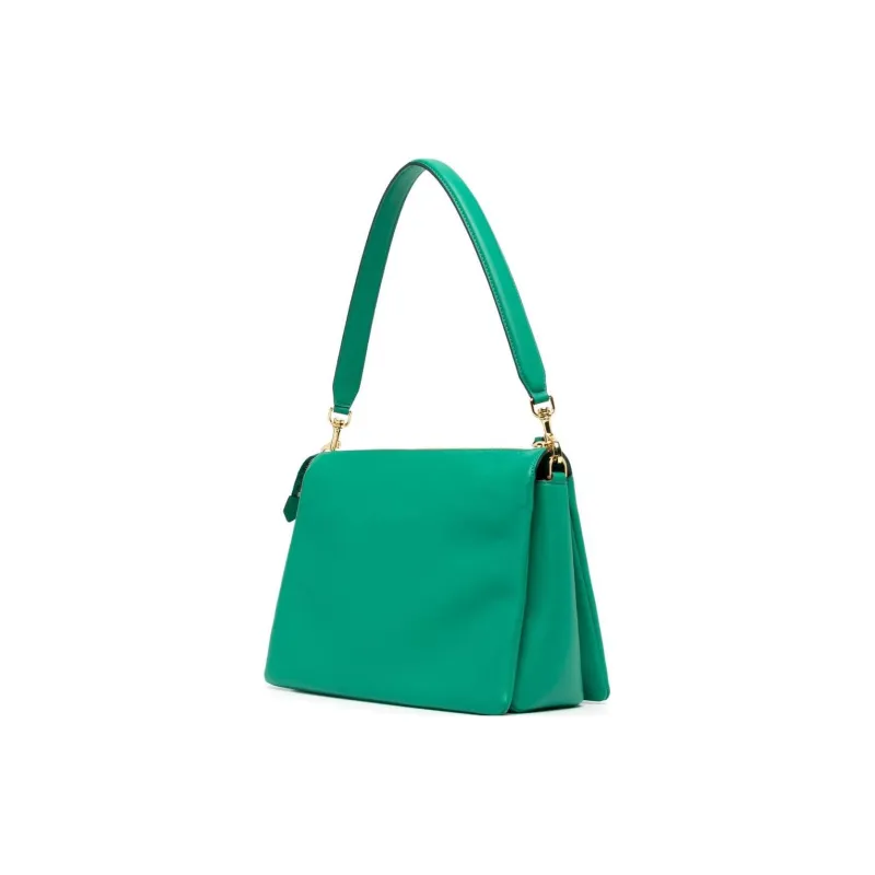 MCM Spanish Calfskin Handbag, Shoulder Bag, Crossbody Bag Medium Size Men's Green-1