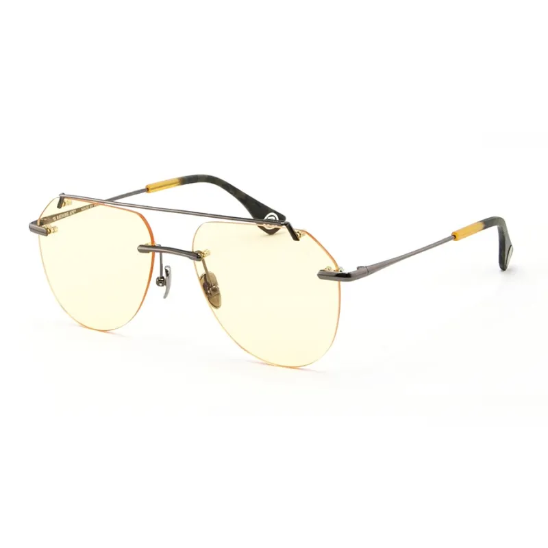 A BATHING APE Stainless Steel Oval Sunglasses Unisex-3