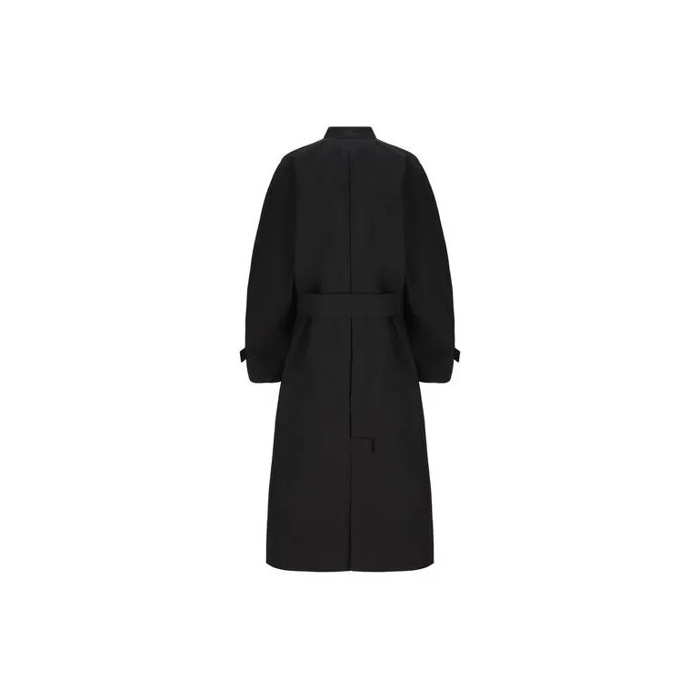 Ferragamo Zip detail Belted Trench Coat-1