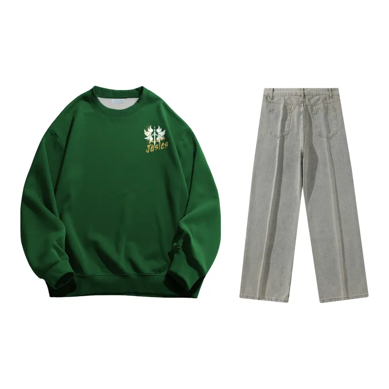 Jaslcs Sweatshirt Sets Unisex-13